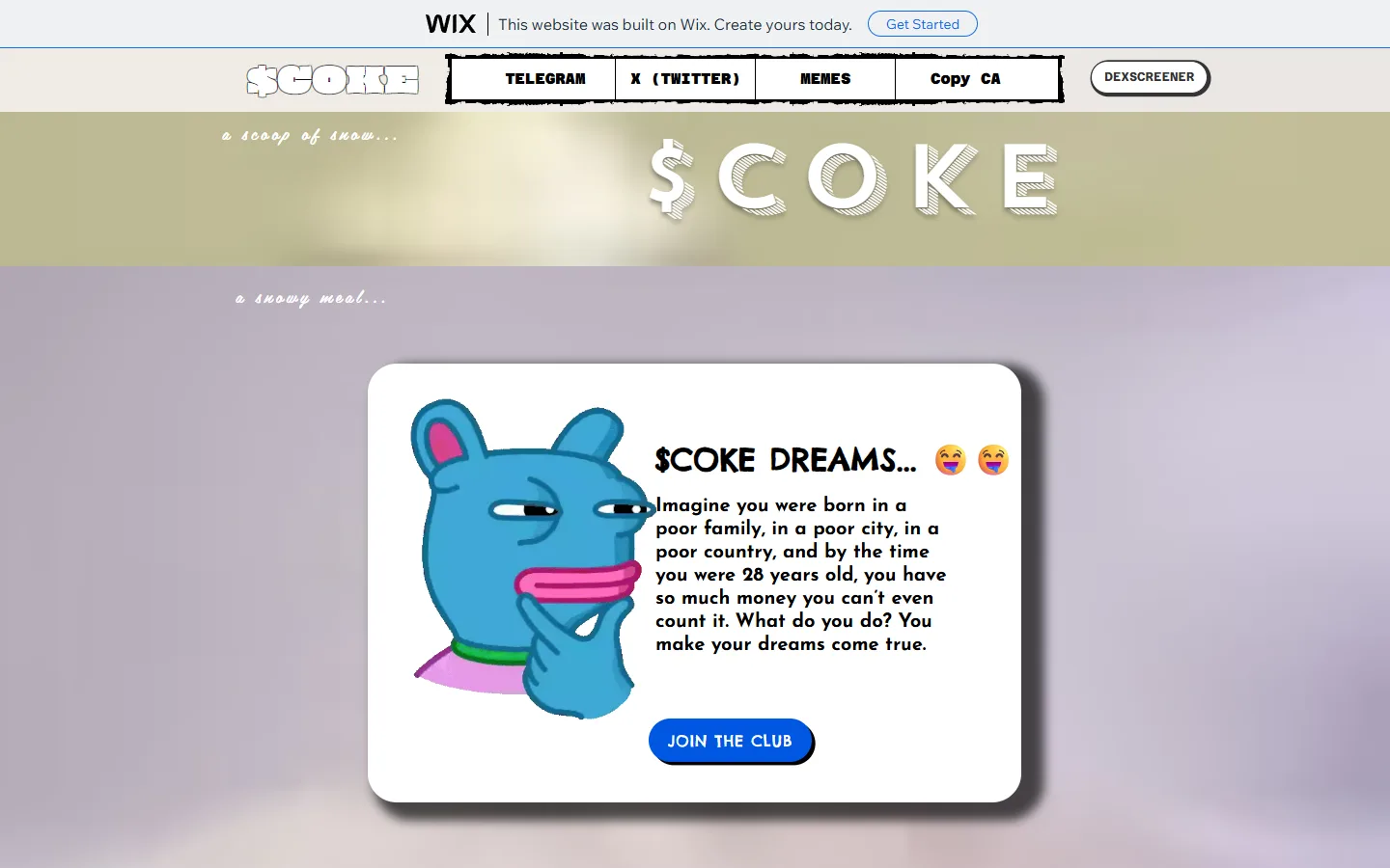 $COKE home page
